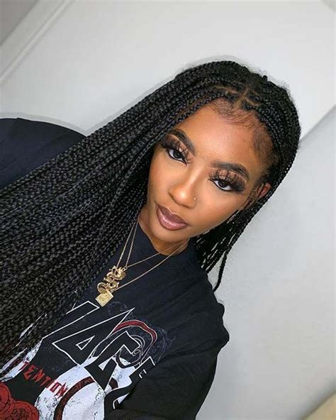 43 Pretty Small Box Braids Hairstyles to Try